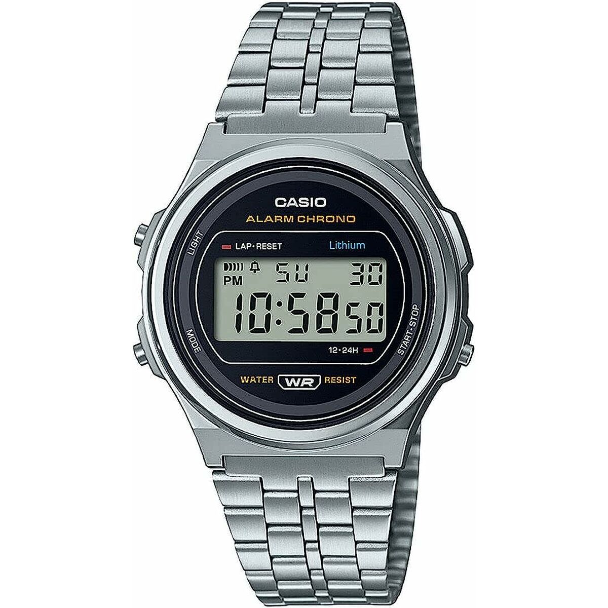 Unisexklocka Casio  A171WE-1AEF Silvrig (Ø 36 mm) (37,5 mm)