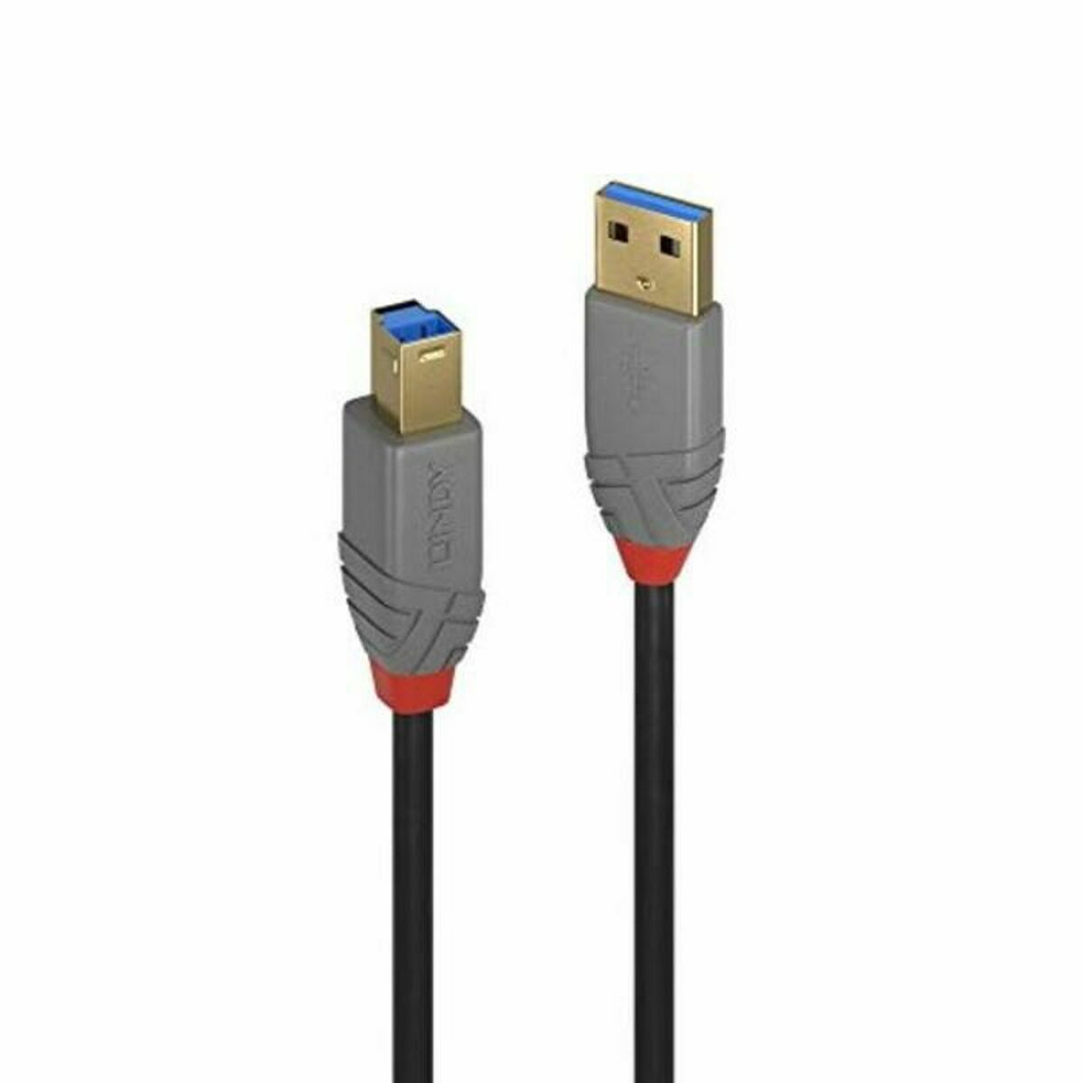 USB-kabel LINDY 36744 5 m Svart Grå - 5