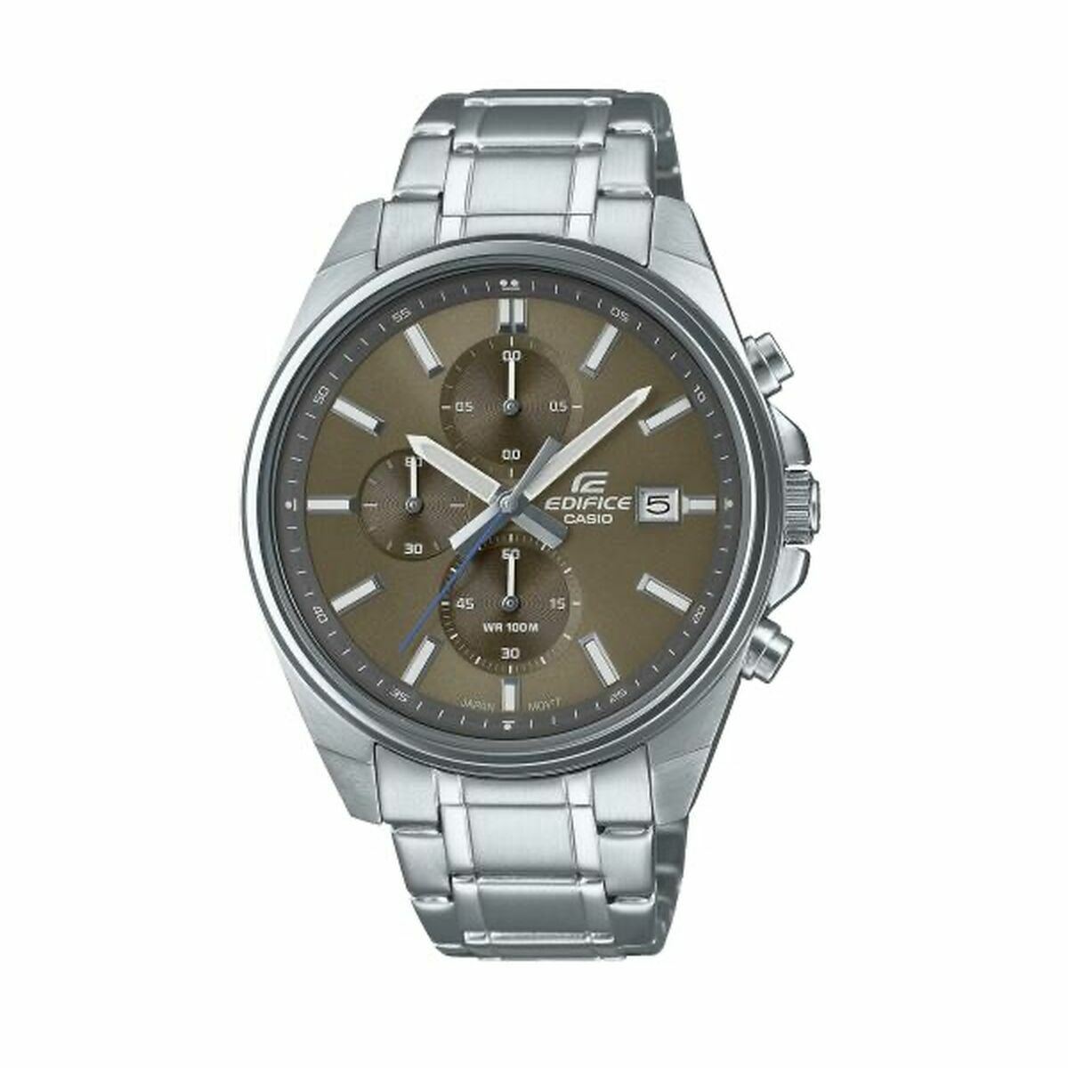 Herrklocka Casio Brun Silvrig