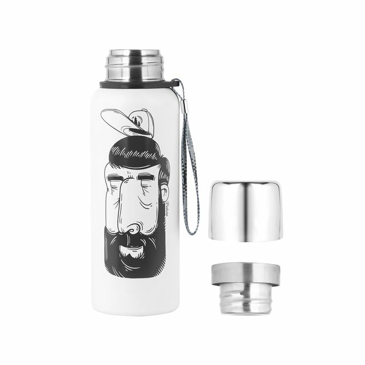 Vattenflaska Picture Campei Black Climate  Vit - 2