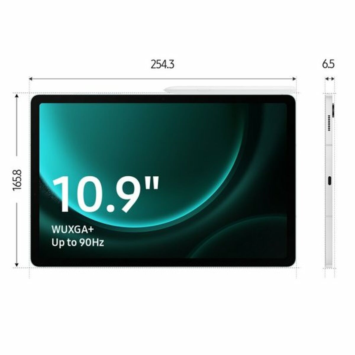 Läsplatta Samsung Galaxy Tab S9 FE 10,9" 256 GB Grön 8 GB RAM - 4