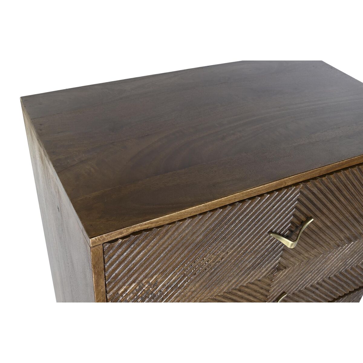 Kommod DKD Home Decor Metall Mangoträ (70 x 40 x 90 cm) - 2