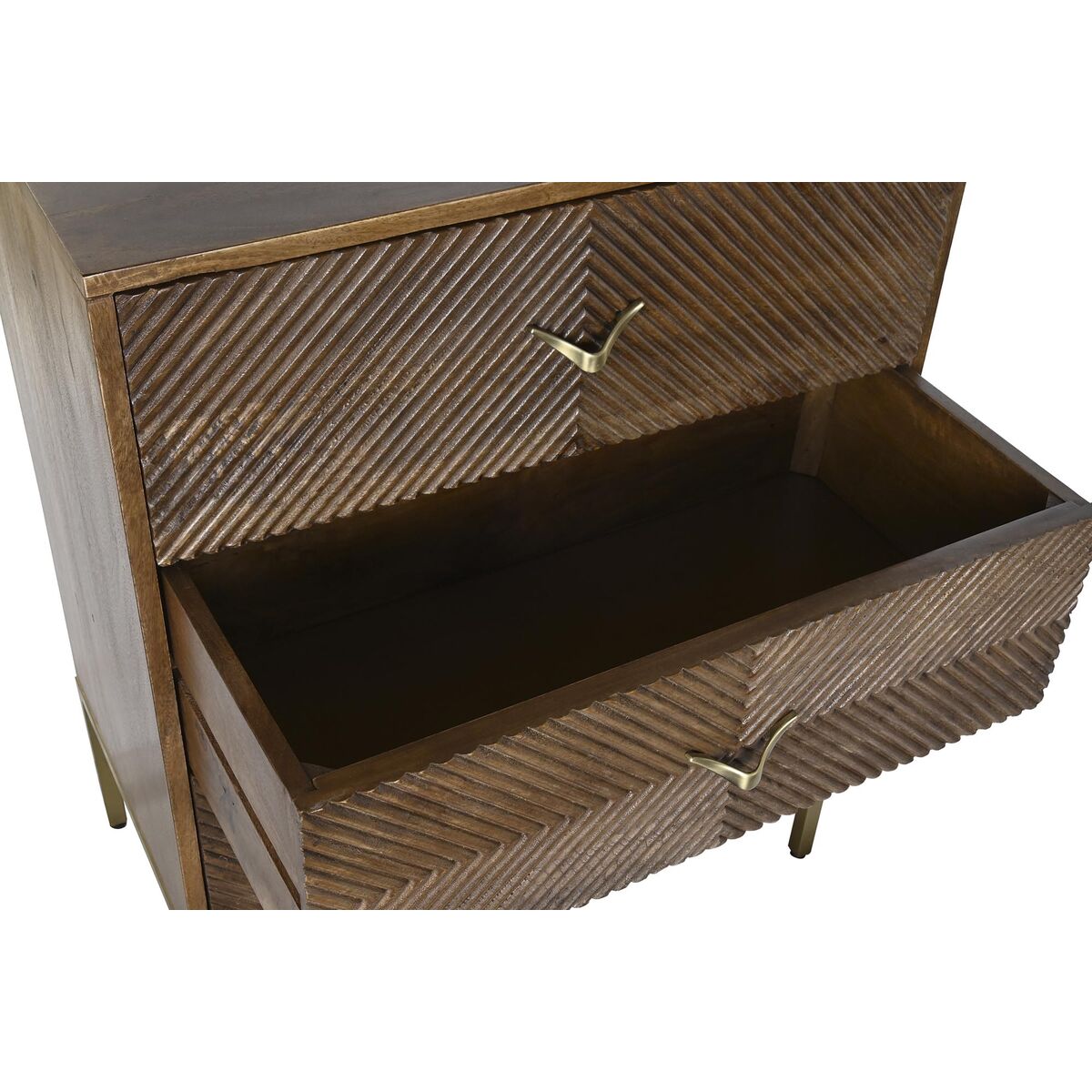 Kommod DKD Home Decor Metall Mangoträ (70 x 40 x 90 cm) - 4