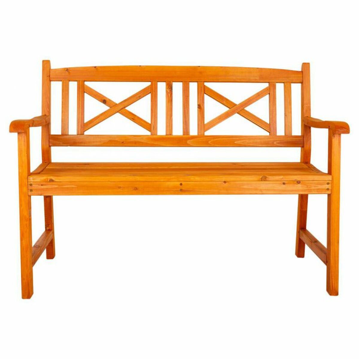 Bänk Alexandra House Living Orange Granträ 65 x 68 x 120 cm - 2