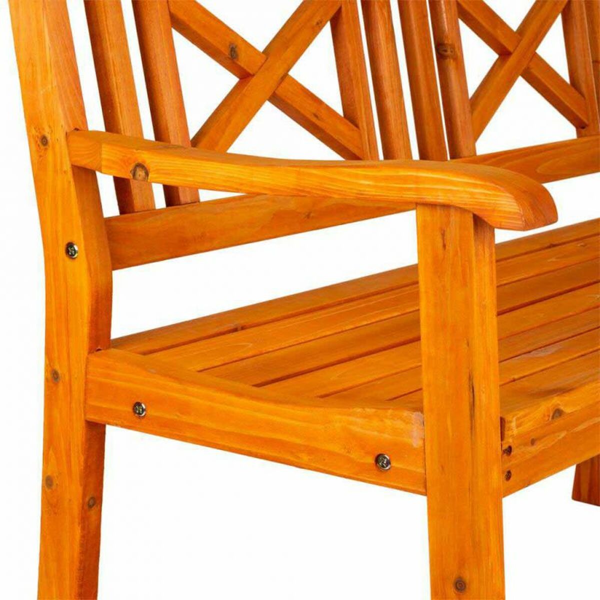 Bänk Alexandra House Living Orange Granträ 65 x 68 x 120 cm - 3