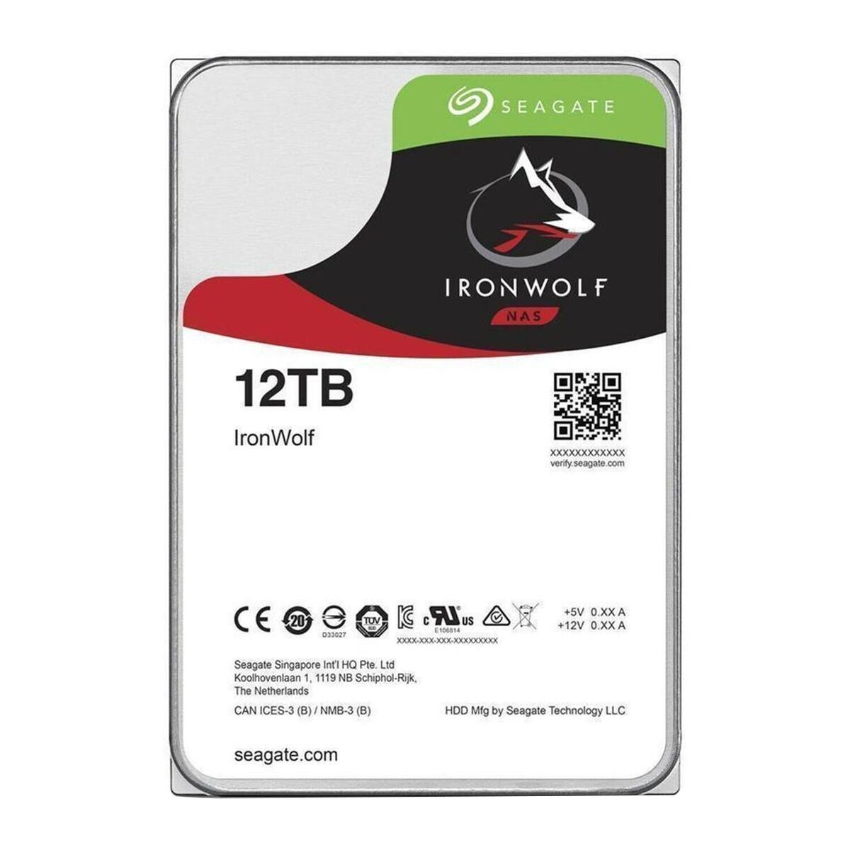 Hårddisk Seagate IronWolf 3,5" 12 TB