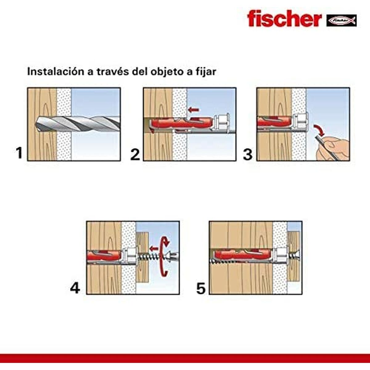 Låda med skruvar Fischer duotec (2 antal) - 7