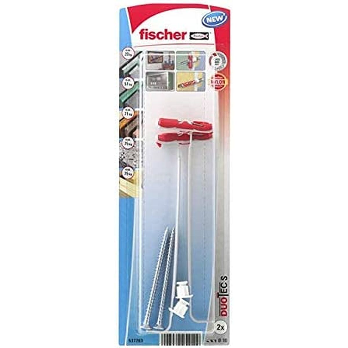 Låda med skruvar Fischer duotec (2 antal) - 12