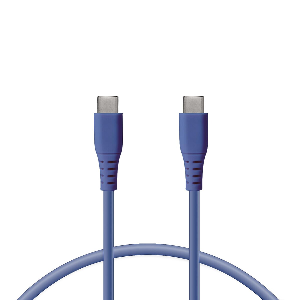 Data-/laddningskabel med USB KSIX Blå 1 m