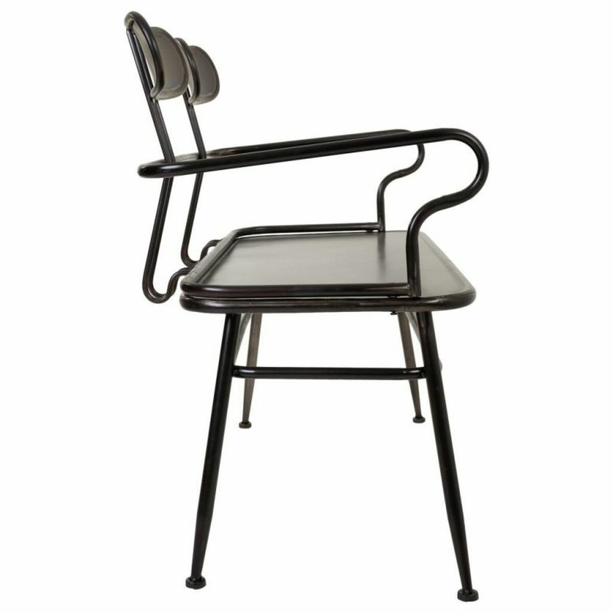Bänk Alexandra House Living Brun Metall 53 x 88 x 122 cm - 5