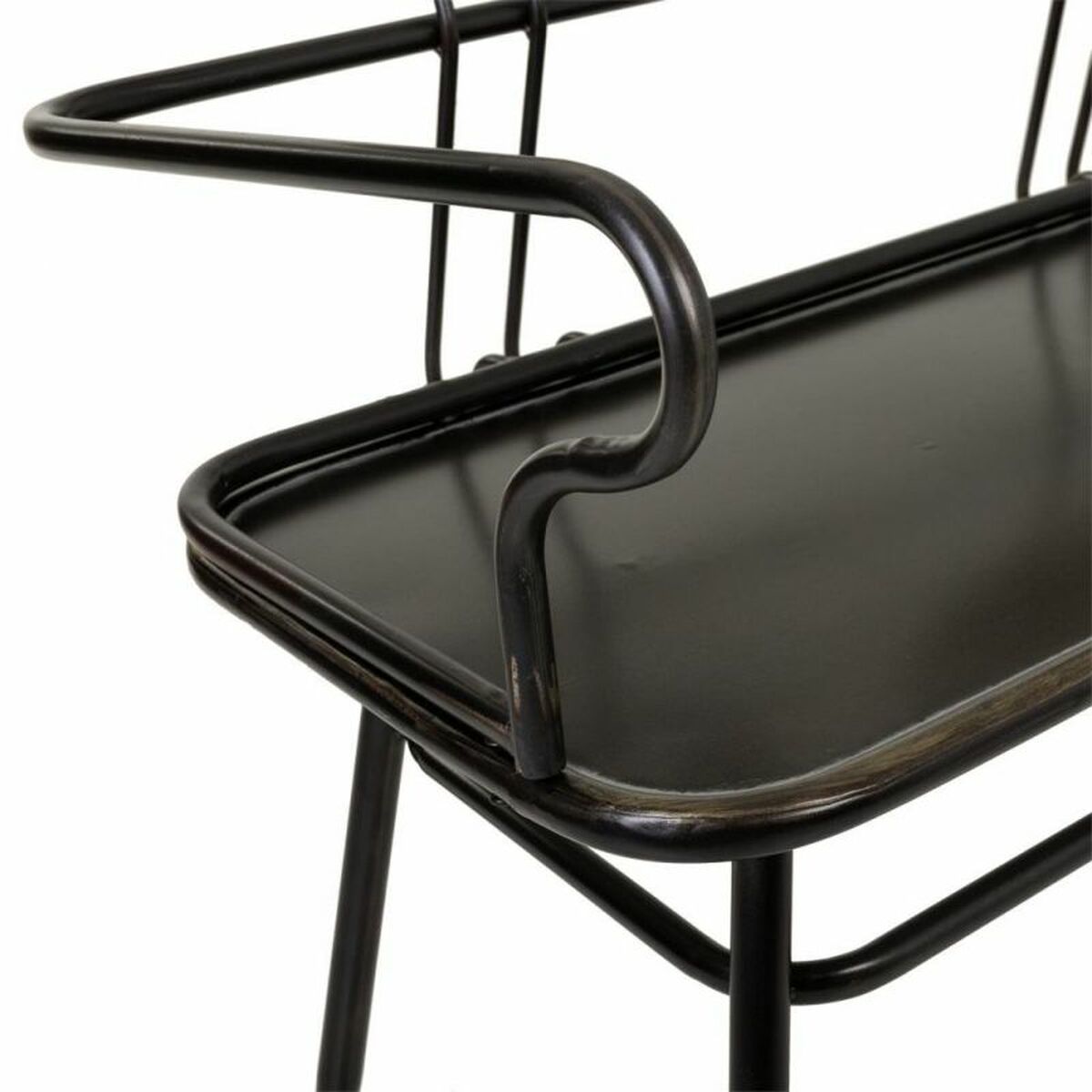 Bänk Alexandra House Living Brun Metall 53 x 88 x 122 cm - 8