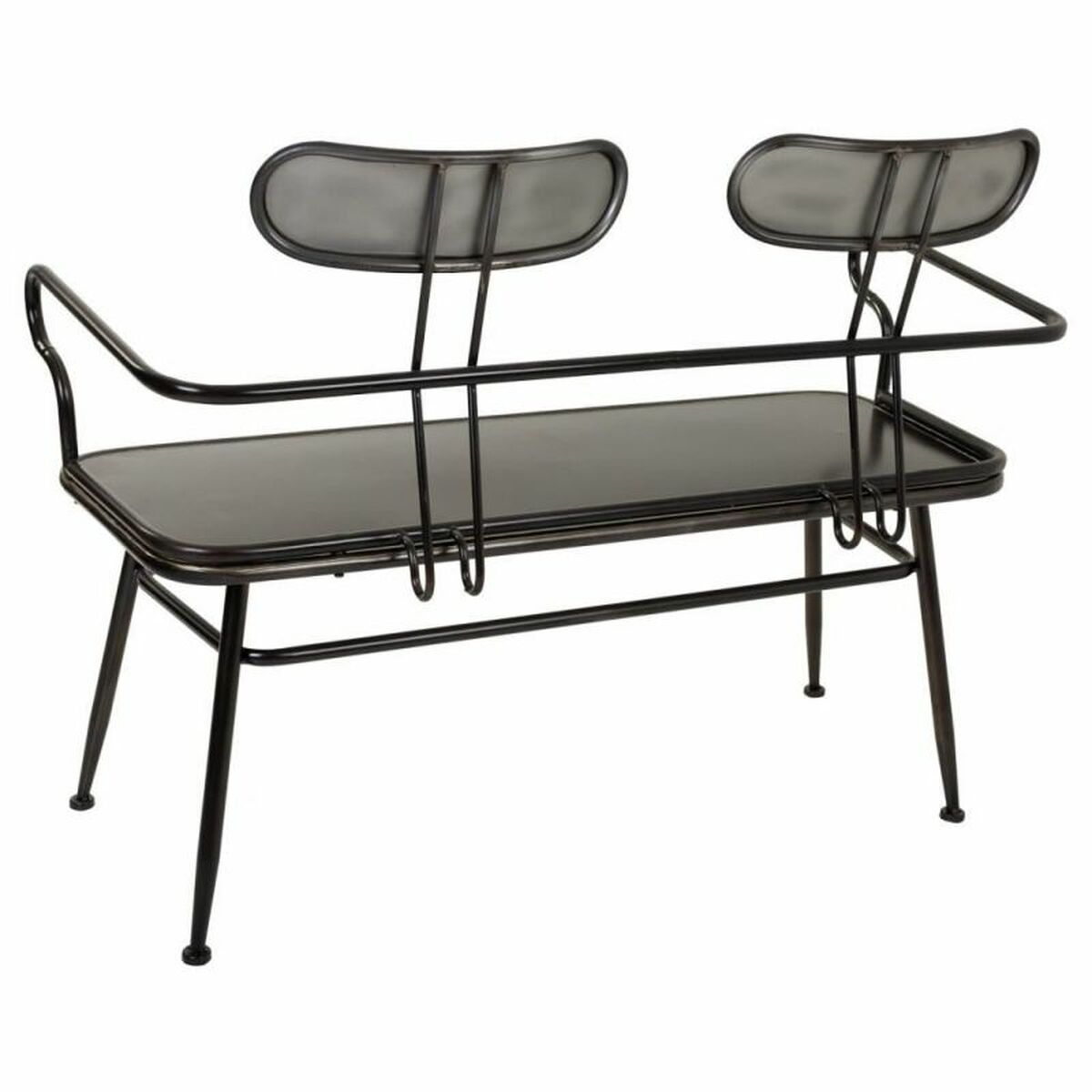 Bänk Alexandra House Living Brun Metall 53 x 88 x 122 cm - 6