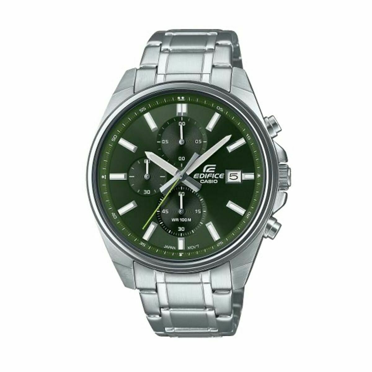Herrklocka Casio Grön Silvrig