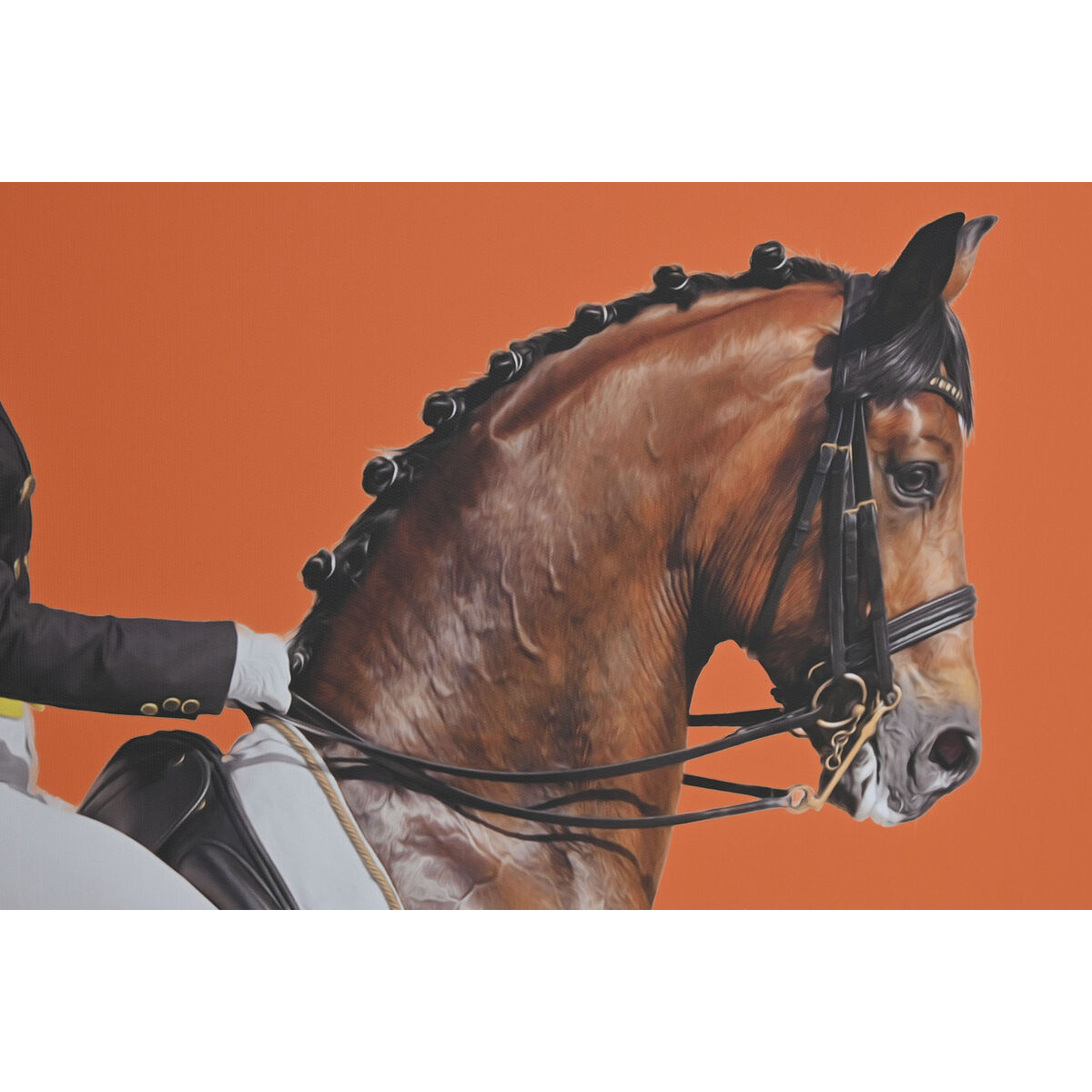 Tavla Home ESPRIT Brun Orange Modern Häst 60 x 4 x 90 cm (2 antal) - 3