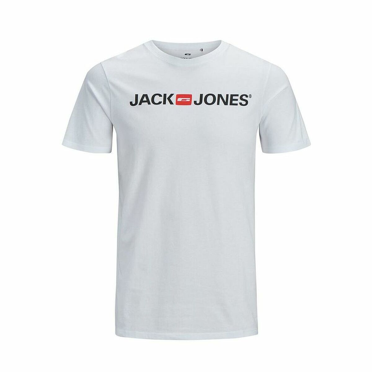 Sporttröja med ärmar JJECORP LOGO TEE SS O-NECK NOSS  Jack & Jones  12137126  Vit - 4
