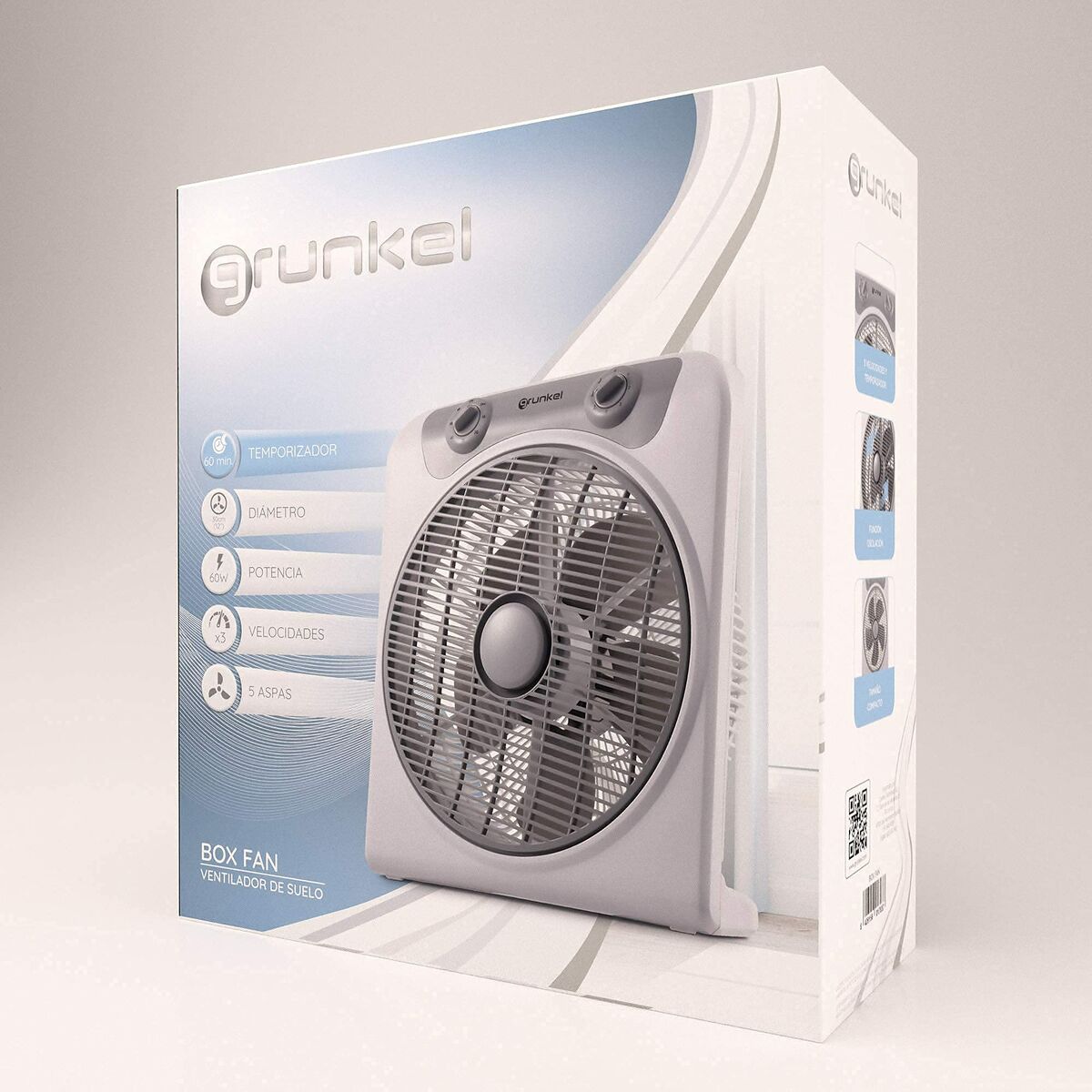 Golvfläkt Grunkel BOX FAN Grå 50 W - 3