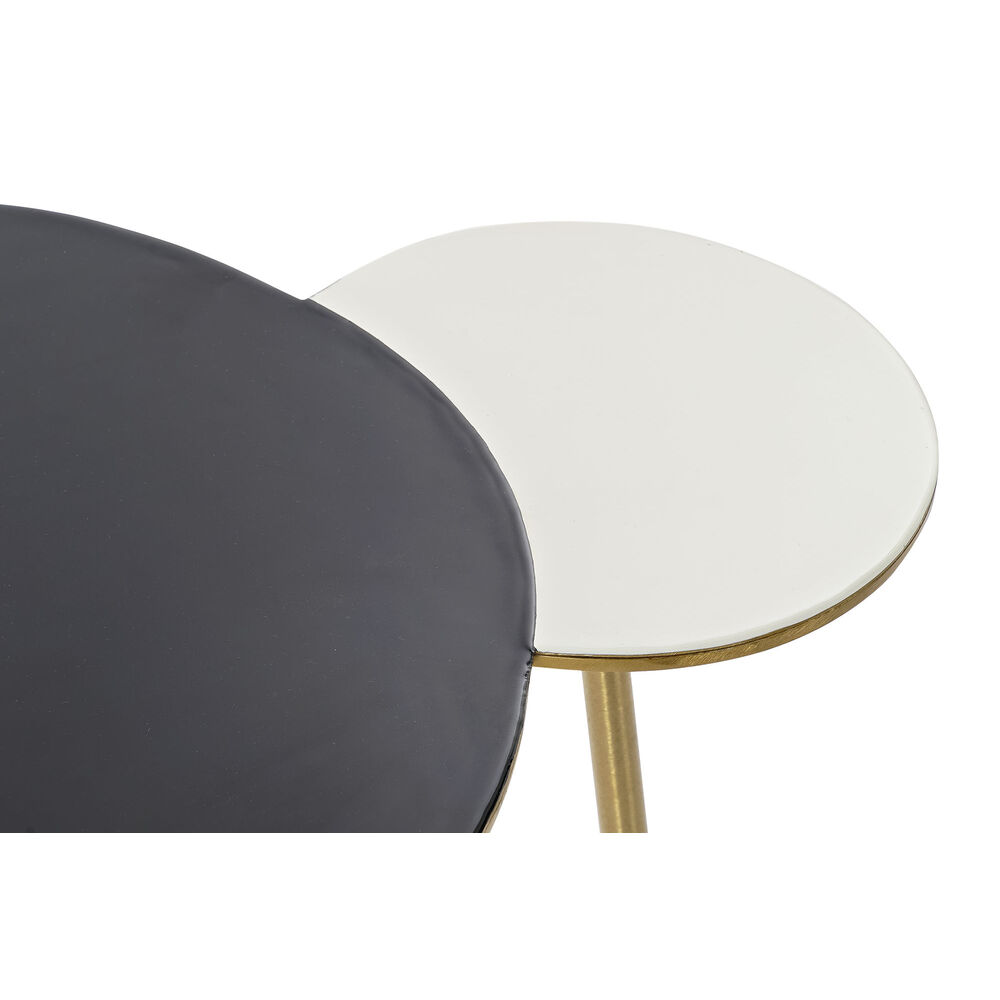 Konsol DKD Home Decor Vit Svart Gyllene Aluminium 67 x 50 x 37 cm - 3