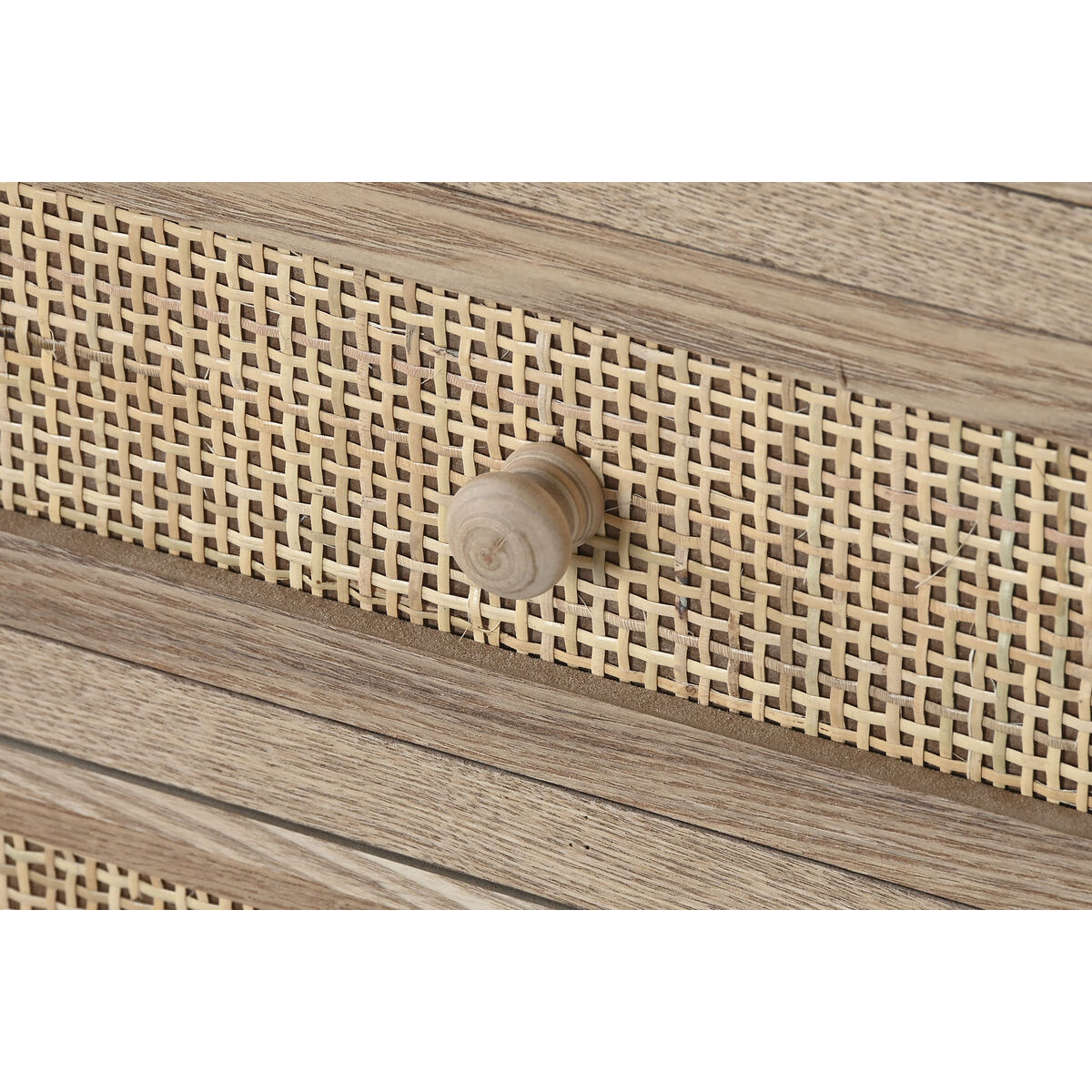 Byrå Home ESPRIT Naturell Rattan Paulowniaträ 40 x 30 x 104 cm - 5