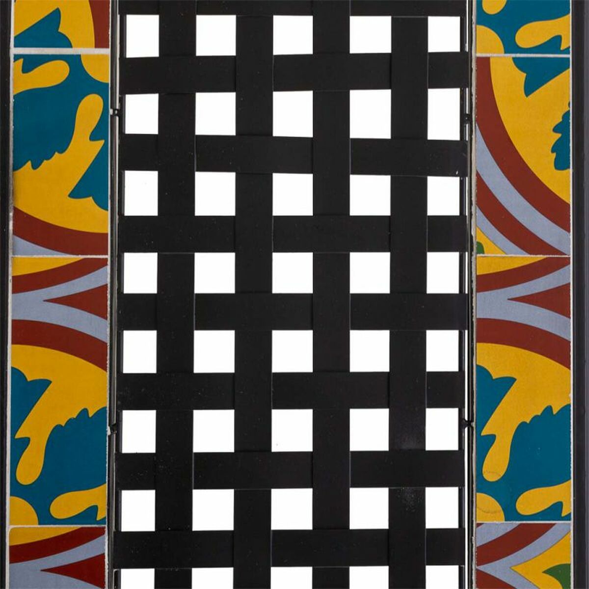 Bänk Alexandra House Living Svart Järn Kakel 50 x 88 x 110 cm - 7