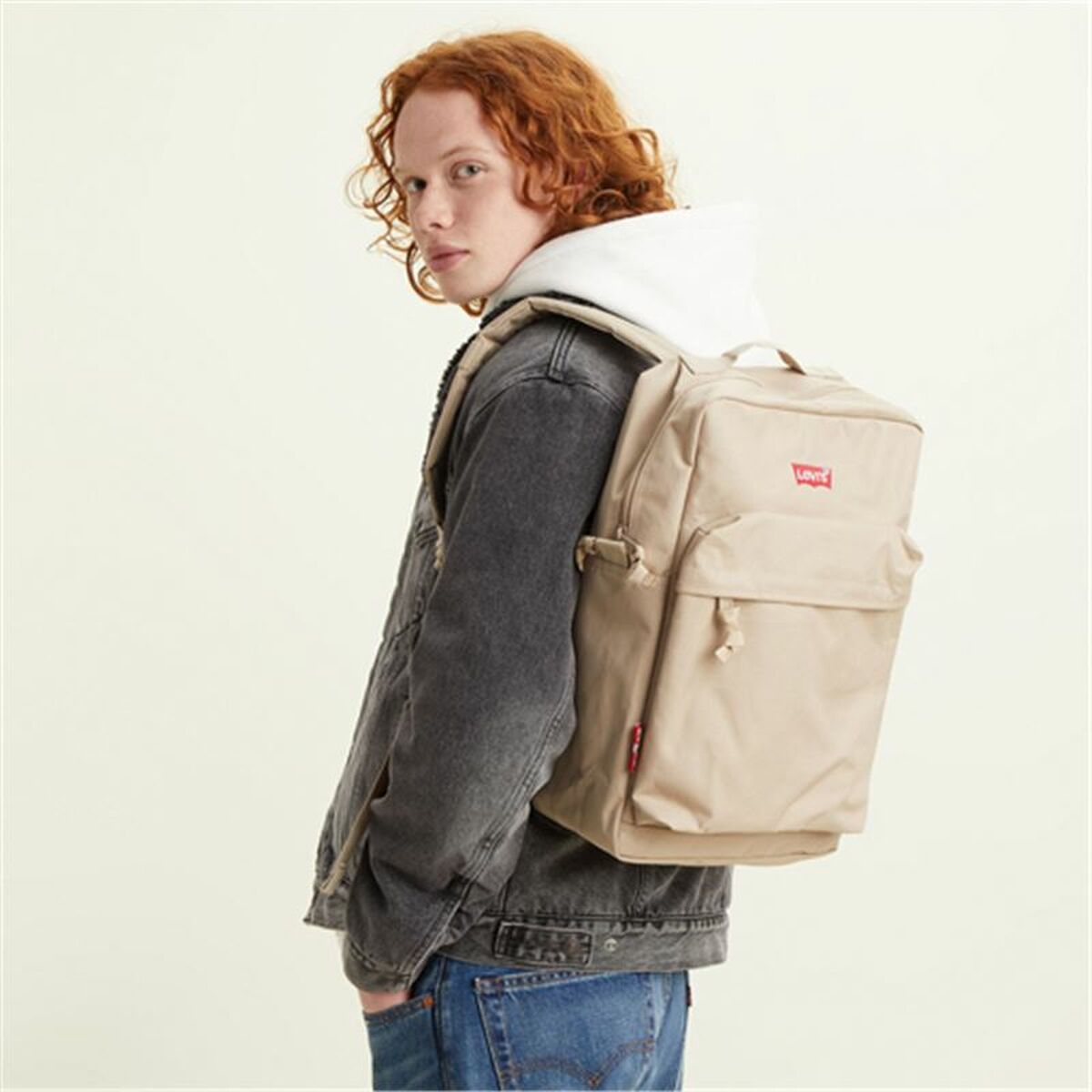 Ryggsäck Casual Levi's L-Pack Standard Beige - 2