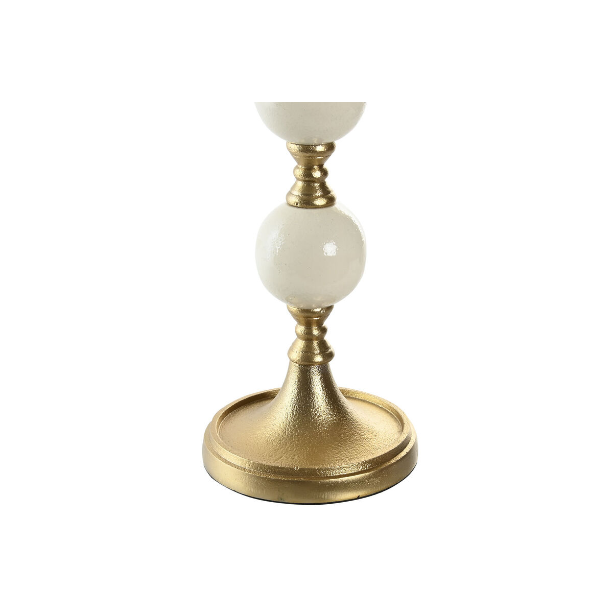 Kandelaber Home ESPRIT Vit Gyllene Aluminium Modern 15 x 15 x 33 cm - 3