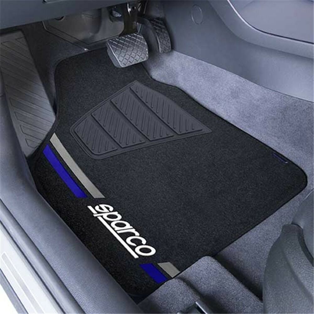 Set med bilgolvmattor Sparco SPCF508BL Blå Universal - 7