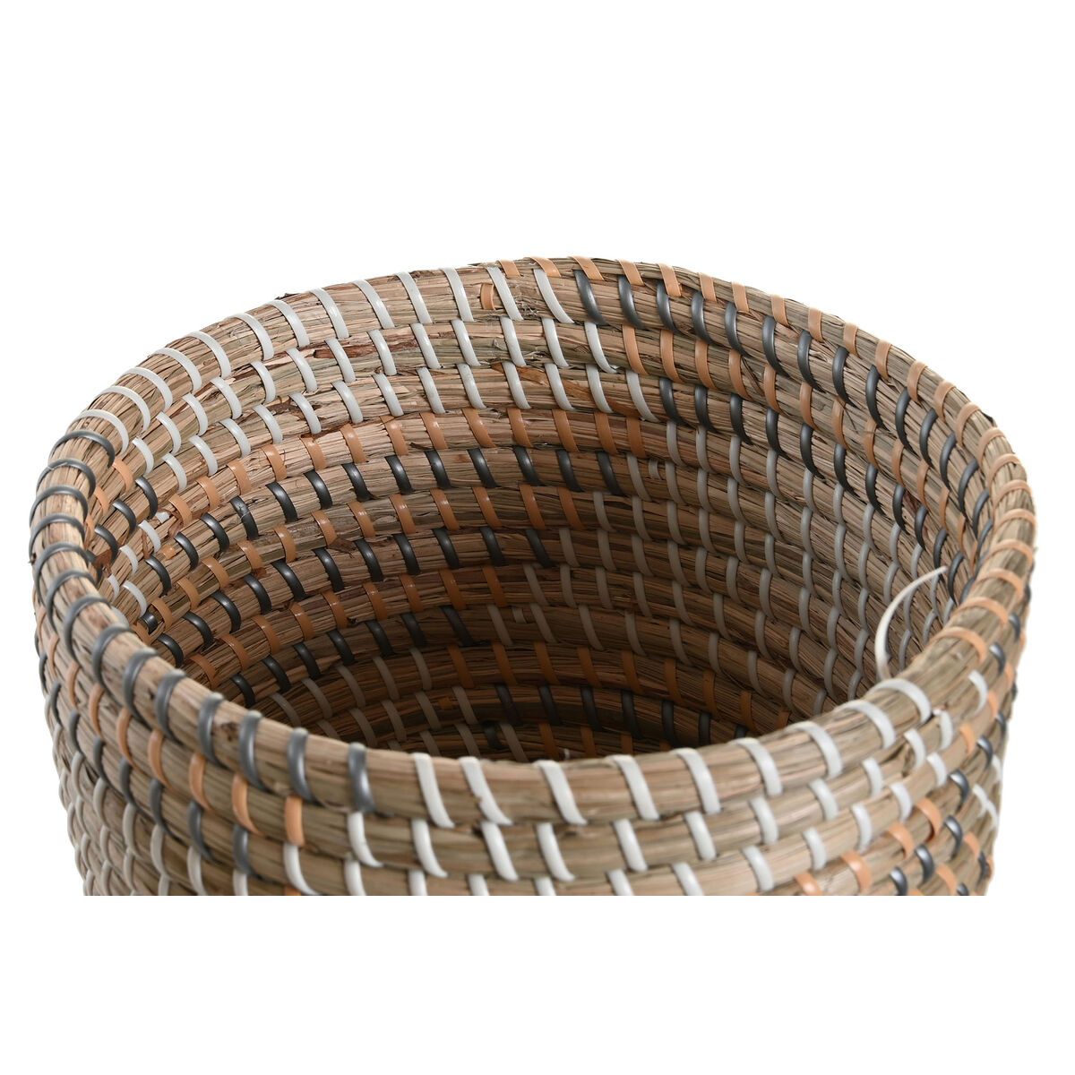 Korg - set DKD Home Decor 28 x 28 x 22 cm Tropiskt Sjögräs - 6