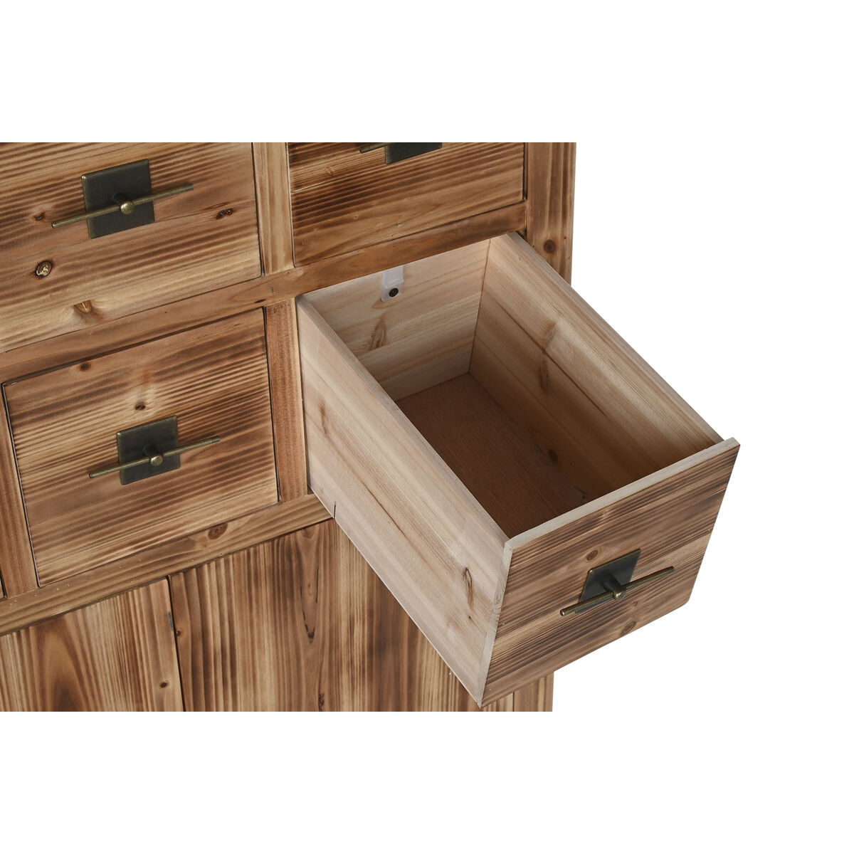 Byrå Home ESPRIT Svart Naturell Gran Trä MDF Orientalisk 63 x 27 x 101 cm - 4