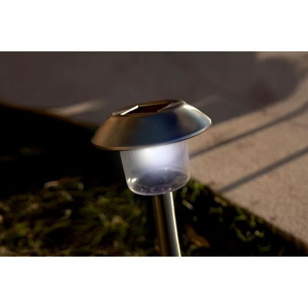 Solcellslampa Lumisky Alesia LED Silvrig Rostfritt stål Kallvit (8 antal) - 3