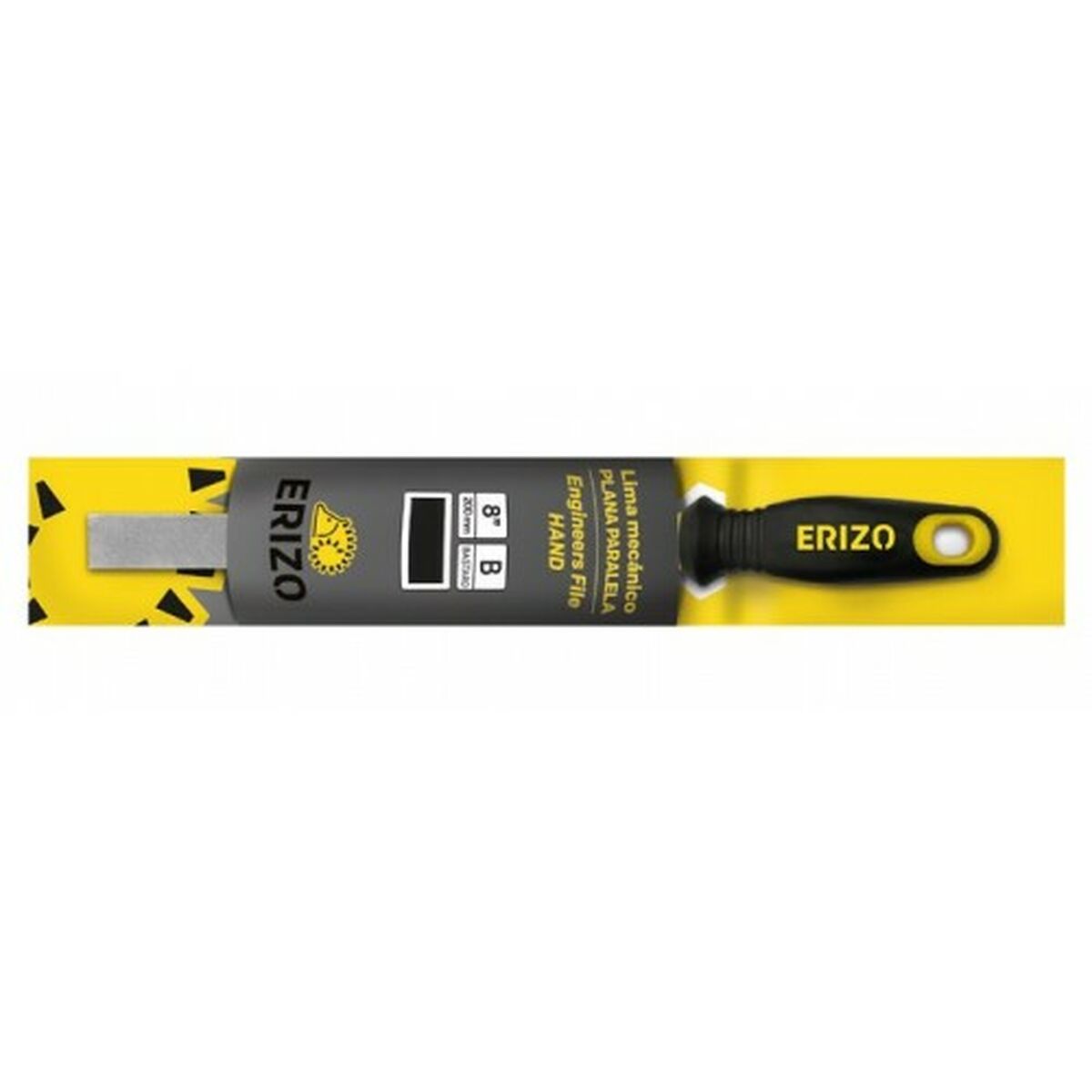 Platt fil ERIZO 8" Parallell Nog