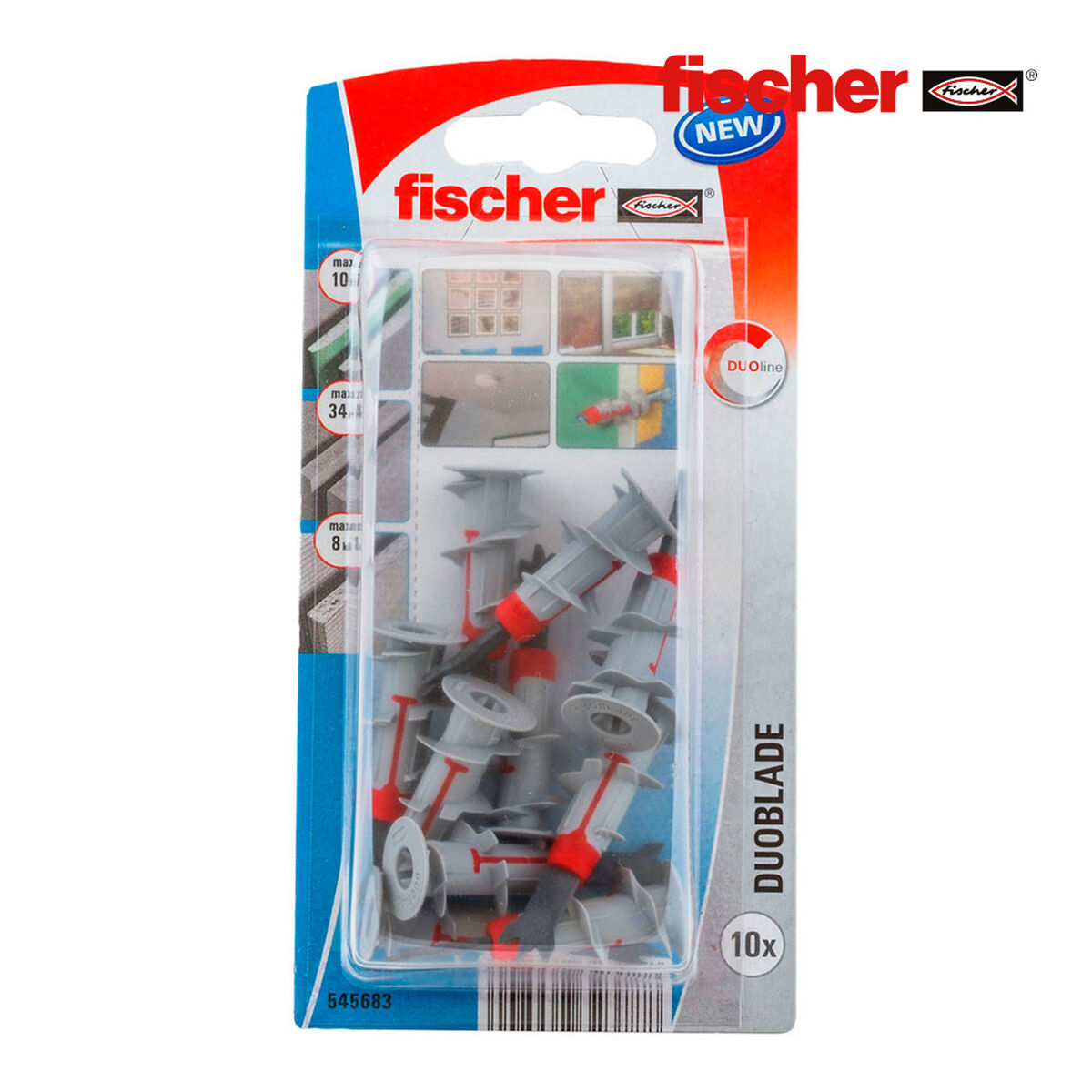 Dobbar Fischer Duoblade Nylon Plast (10 antal) - 2