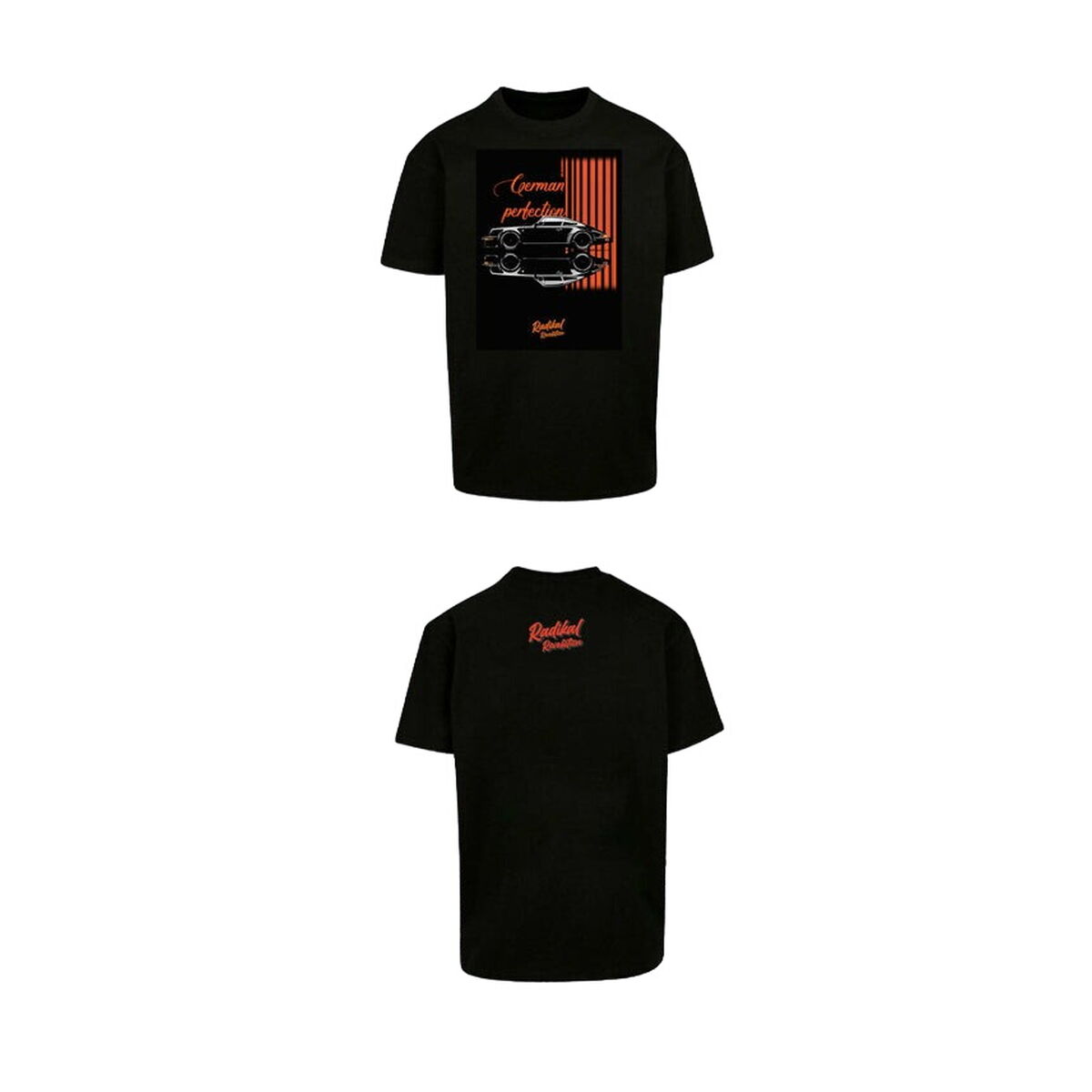 T-shirt med kortärm Herr RADIKAL GERMAN PERFECTION Svart XXXL