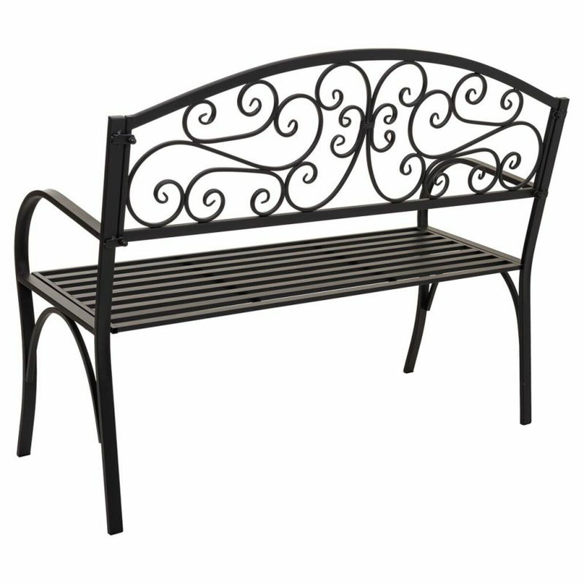 Bänk Alexandra House Living Svart Järn 53 x 91 x 153 cm - 7