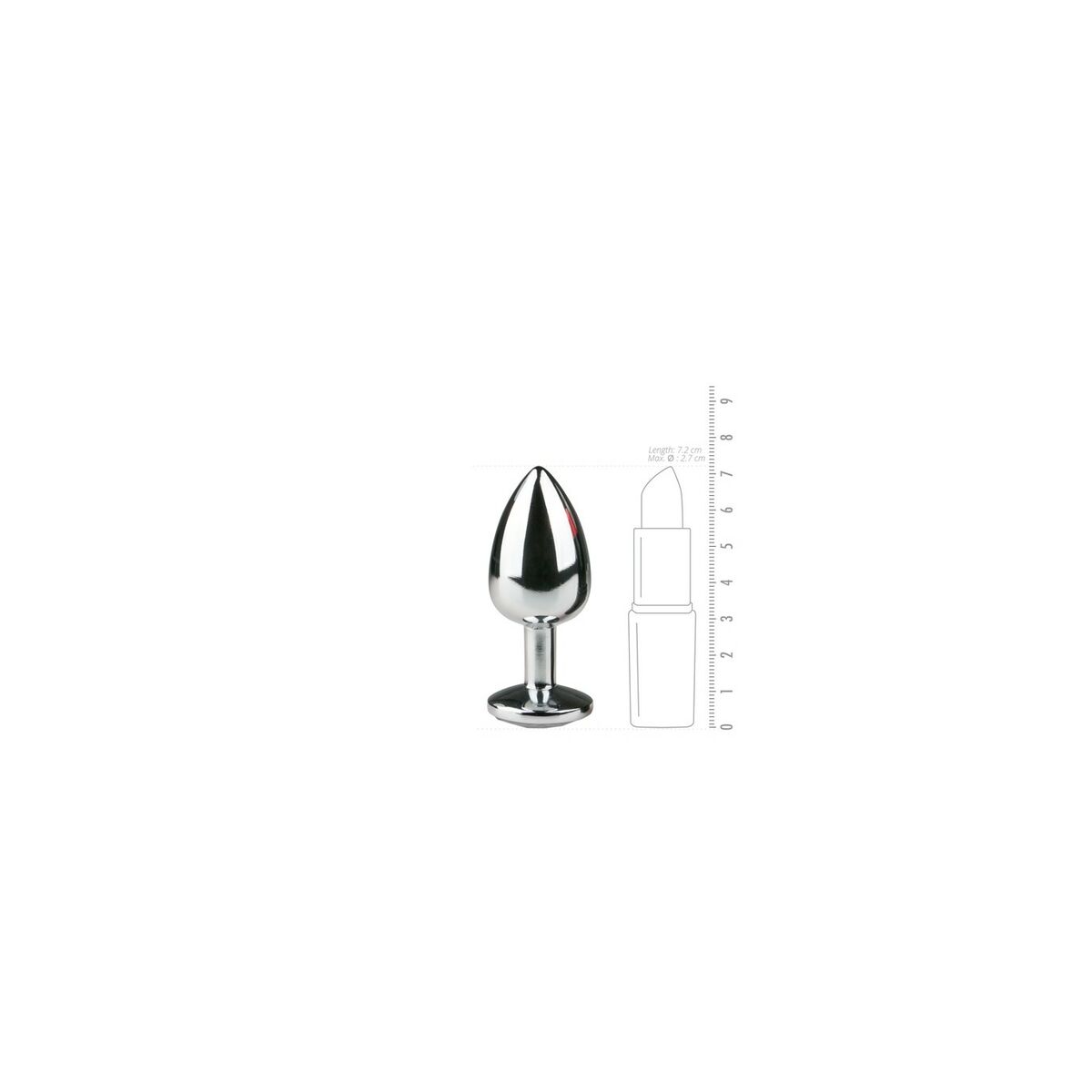 Analplugg EasyToys Silvrig - 4