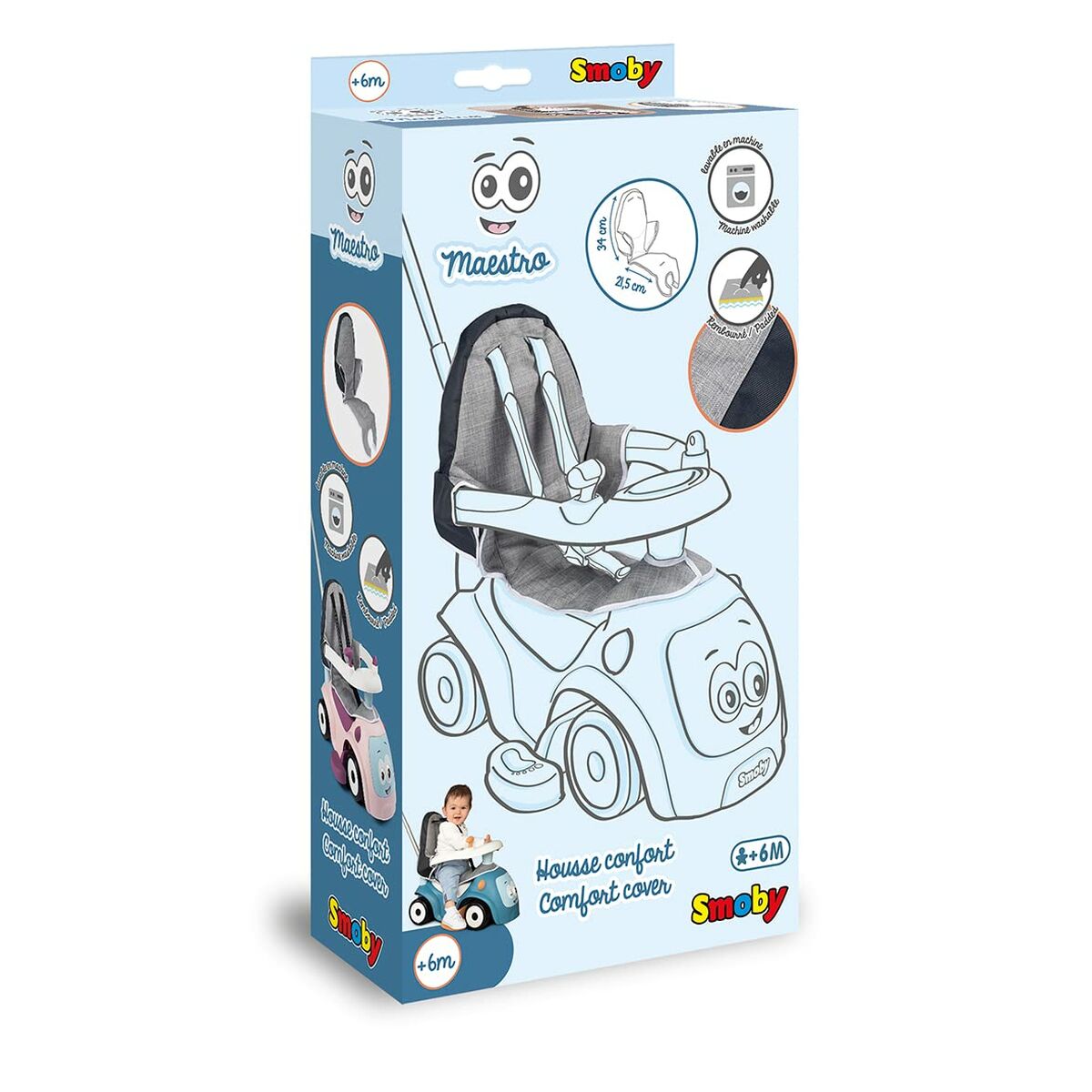 Trehjuling Smoby Grå - 5