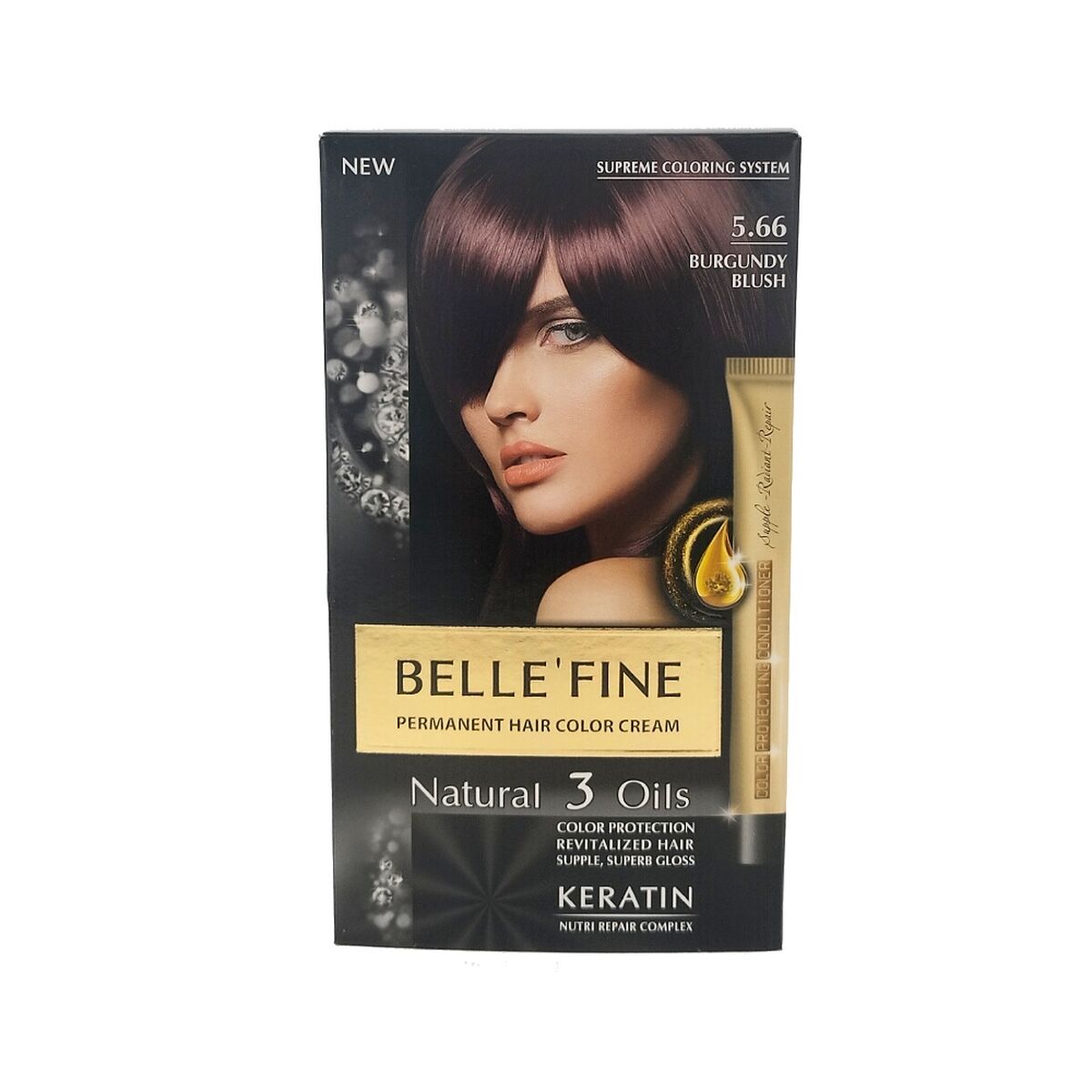 Permanent färg Belle´Fine Nº 5.66 Röd Bordeaux (30 ml)