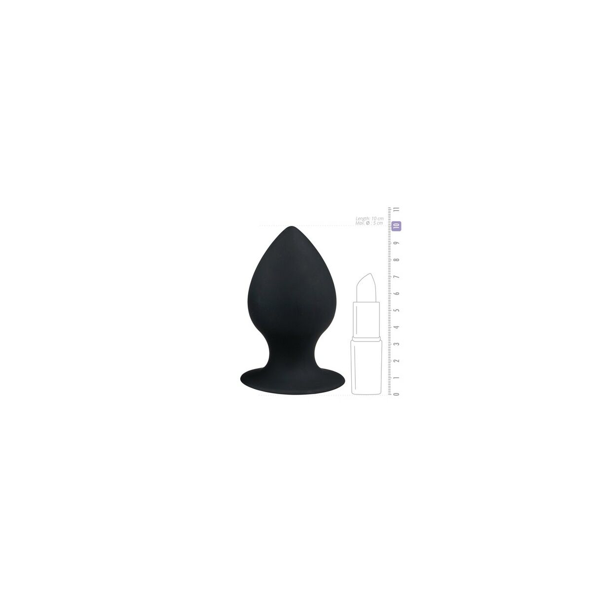 Analplugg EasyToys Svart - 3