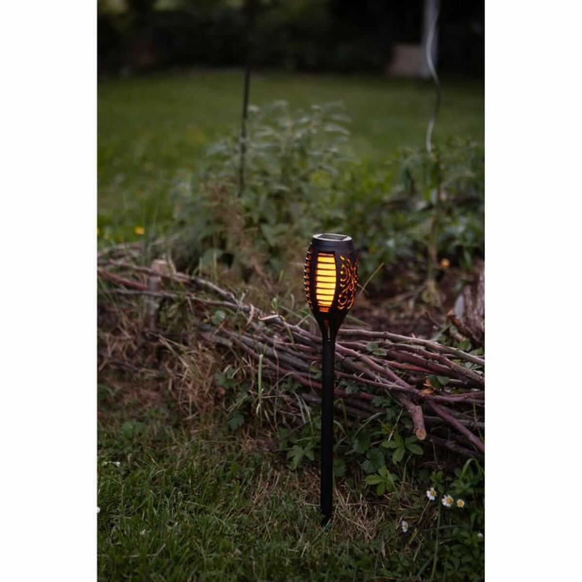 Solcellslampa Galix Harts Svart Ø 7,3 x 47 cm - 2