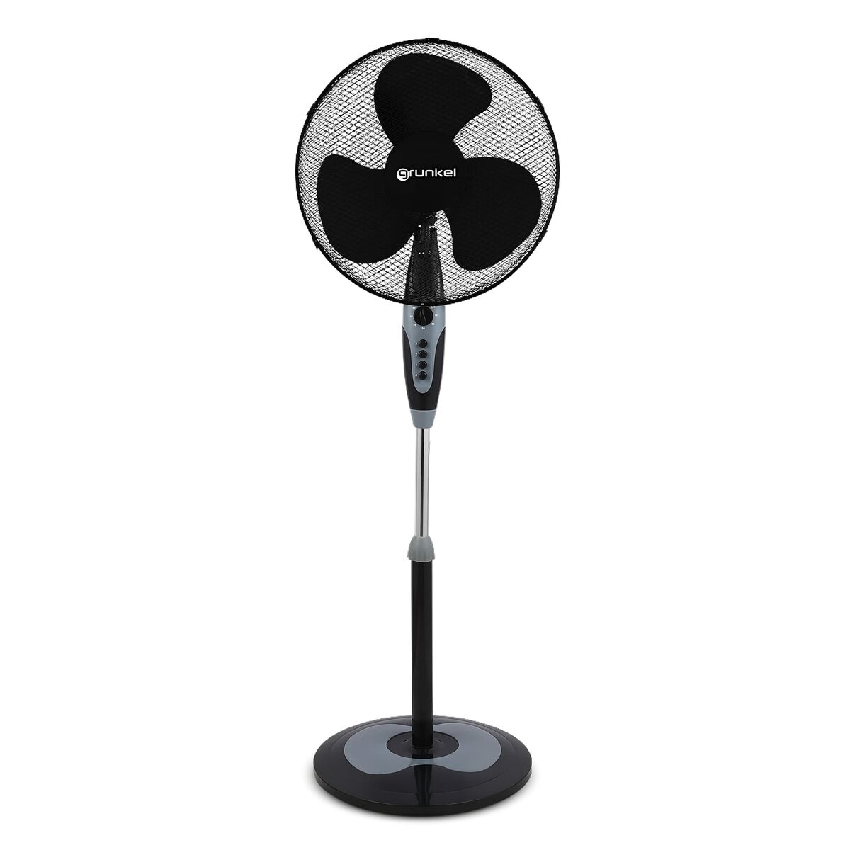 Stående Fläkt Grunkel FAN-N16 ECOTIMER Svart 50 W