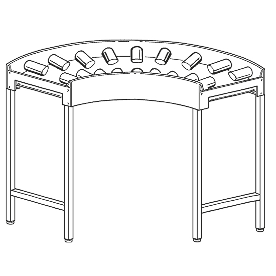 Rullen kurvtabell 90°