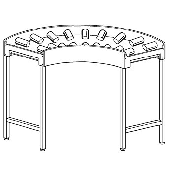Rullen kurvtabell 90°