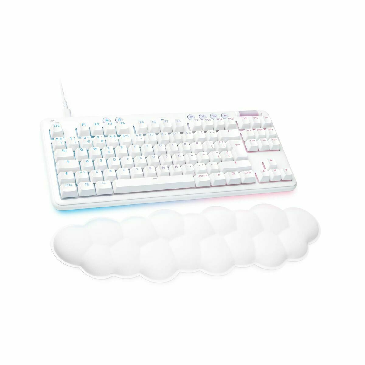 Tangentbord Logitech 920-010414 Vit spanska Qwerty Spanska QWERTY