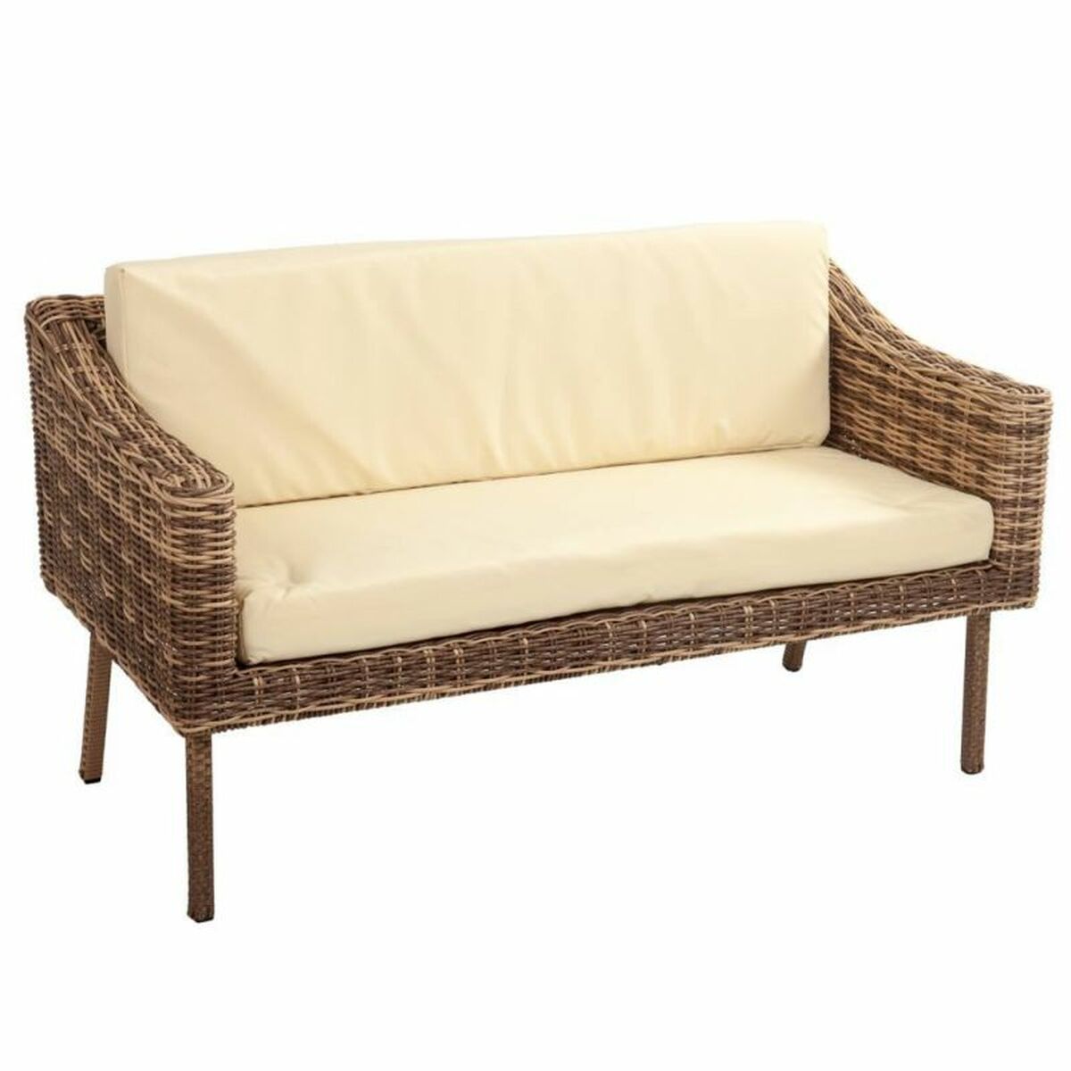 Set med bord och 2 fåtöljer Alexandra House Living Brun Naturell 4 Delar - 5