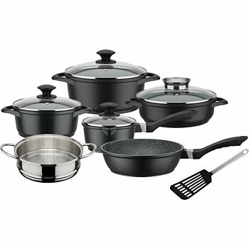 Kastrullset GSW Svart noir 10 Delar