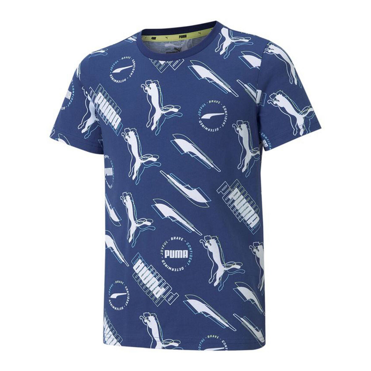 Barn T-shirt med kortärm Puma AOP Mörkblå - 4