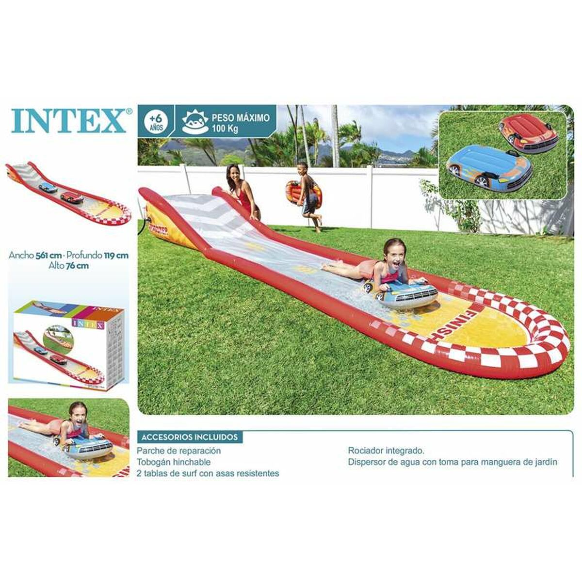 Vattenrutschbana Intex 57167NP 561 x 119 x 76 cm Upplåsbar (561 x 119 x 76 cm) - 5