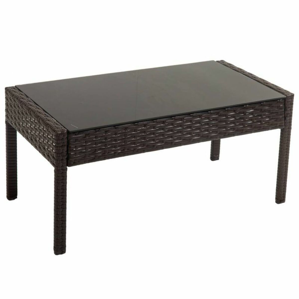 Set med bord och 2 fåtöljer Alexandra House Living Brun 4 Delar - 4