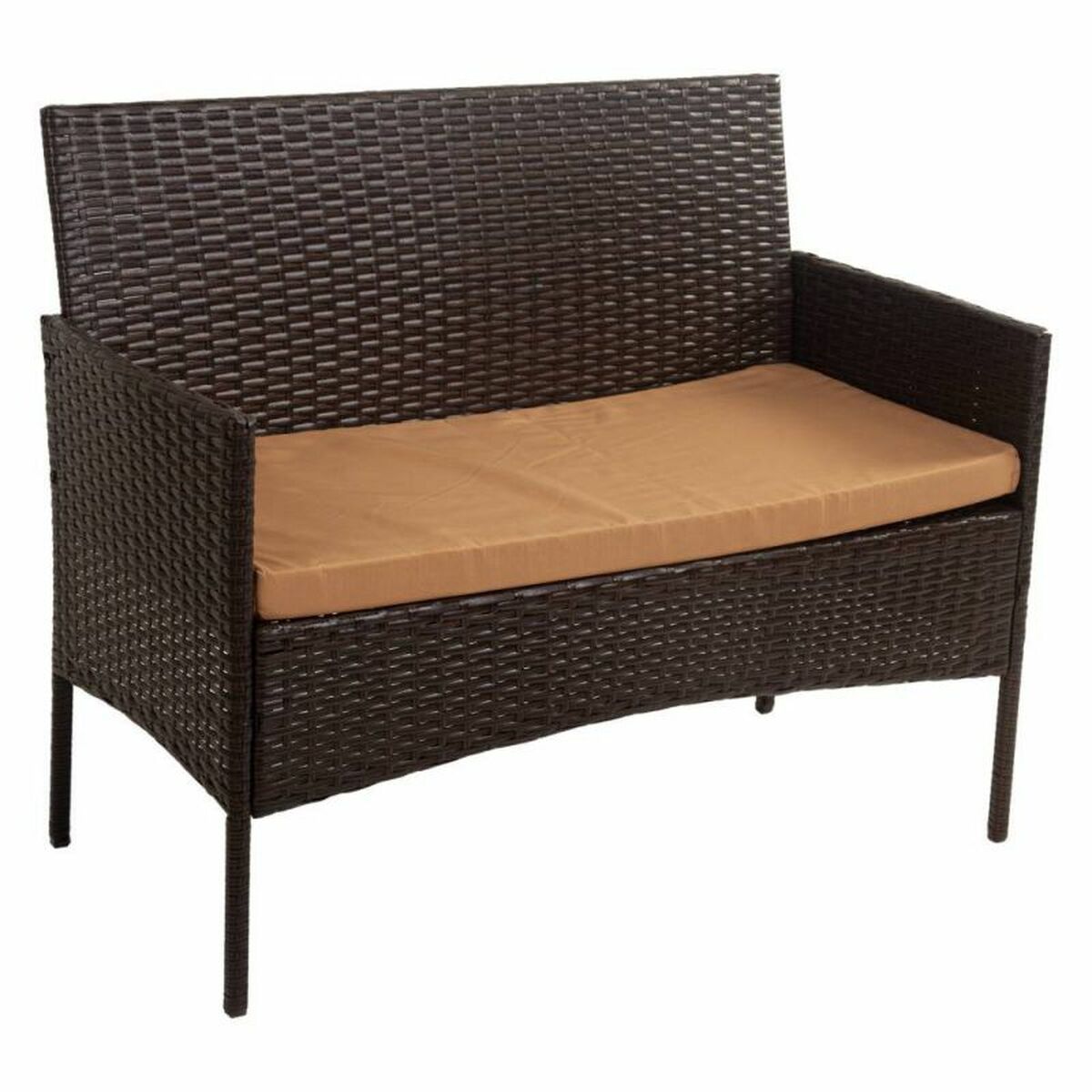 Set med bord och 2 fåtöljer Alexandra House Living Brun 4 Delar - 5