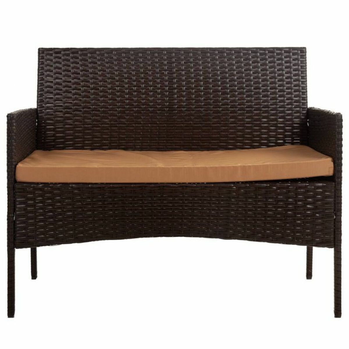 Set med bord och 2 fåtöljer Alexandra House Living Brun 4 Delar - 7