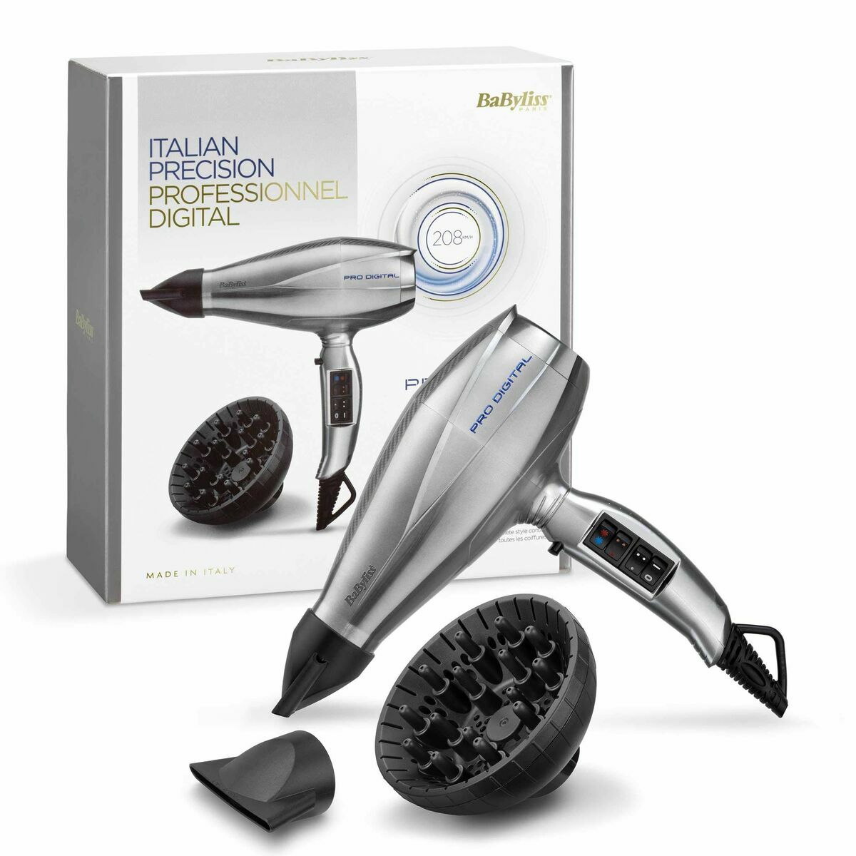 Hårtork Babyliss PRODIGITAL 2200 W Silvrig - 3